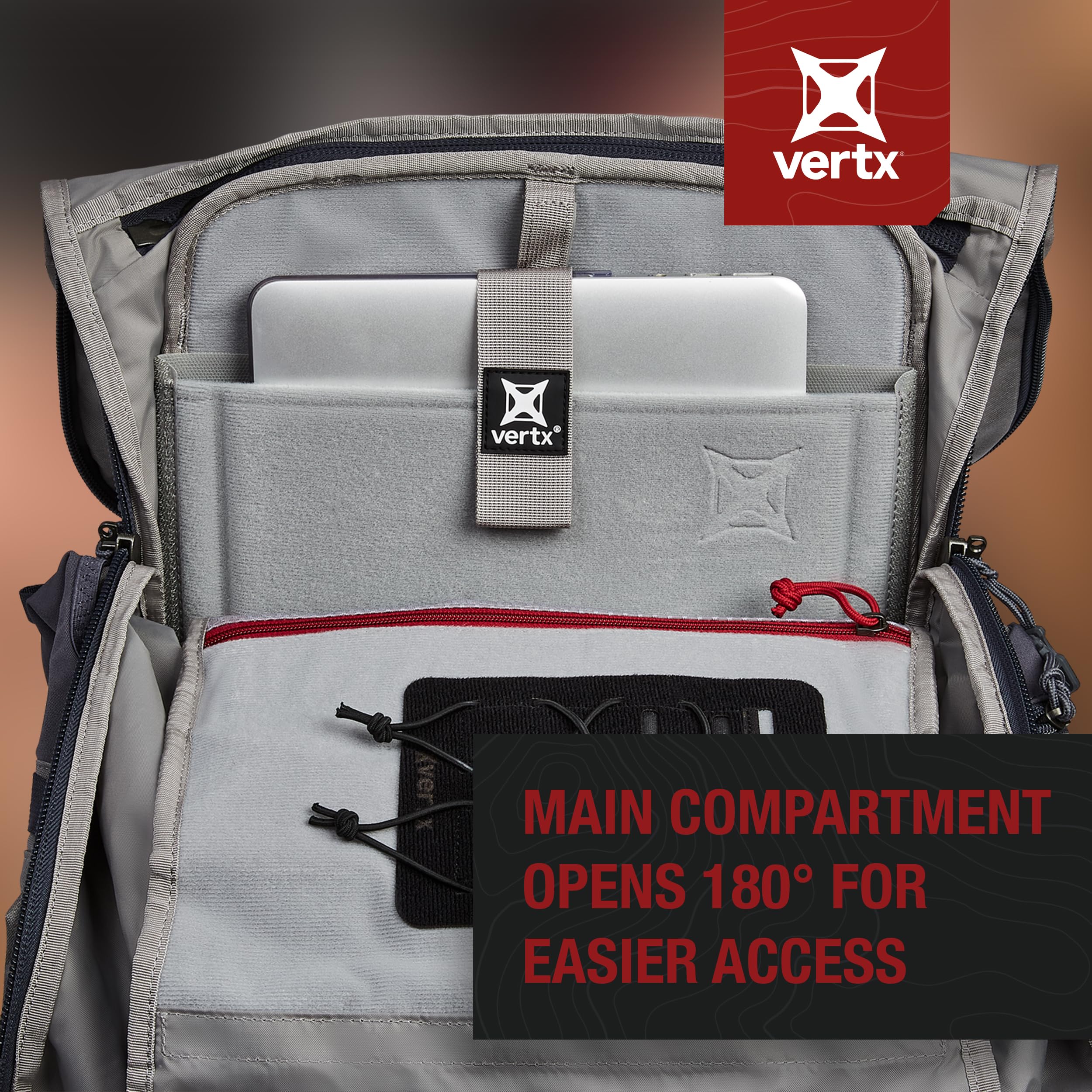 Vertx Ruck Roll CCW Backpack 35L – Taktischer Rucksack In Schwarz, Mit Verdeckter Trageplattform