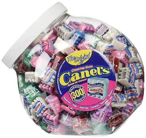 Canels The Original Chewing Gum Surtido de 6 sabores de 300 unidades para tina de 3 libras 491 onzas