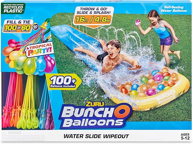 Bunch O Balloons Tropical Party Water Slide Wipeout 1x Lane by ZURU