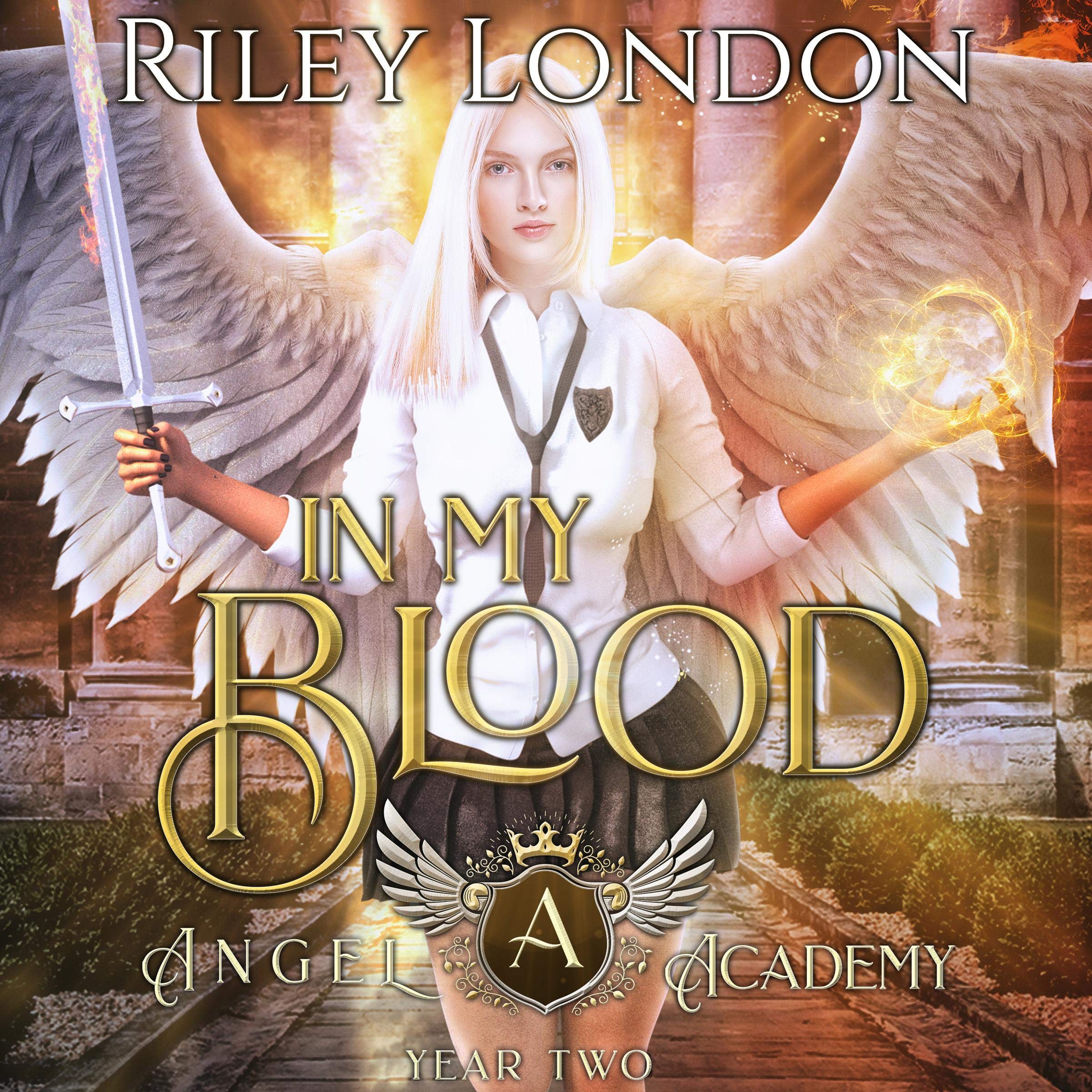 Cover art for In My Blood: A Paranormal Academy Reverse Harem Romance