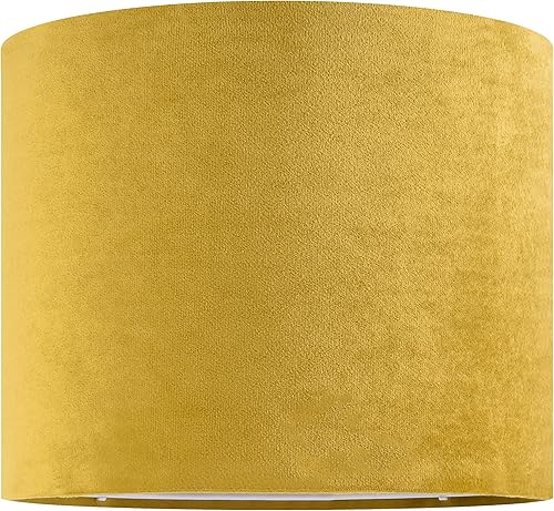 Miniatura 23 de GO&SO Juego de 2 pantallas de lámpara de terciopelo azul oscuro, tamaño mediano de 13 pulgadas superior x 13 pulgadas inferior x 10 pulgadas de alto