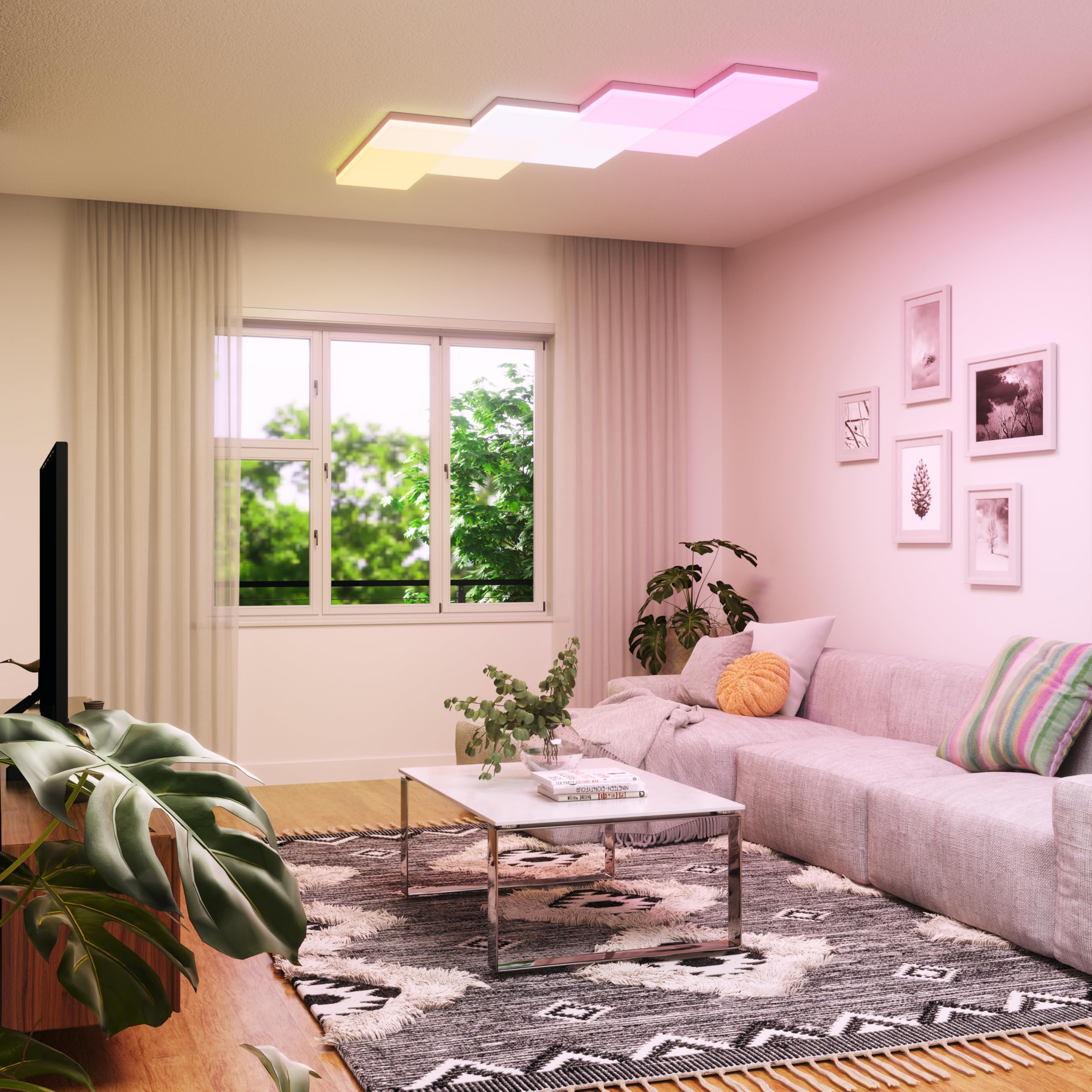 Nanoleaf Skylight Kit de Démarrage, Plafonniers LED Connectés, Pack de 3