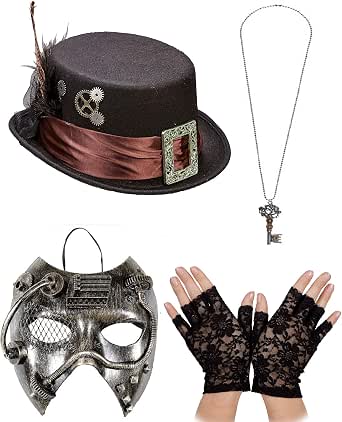 Mega_Jumble® Women's Gothic Biohazard Steampunk Gas Mask Skeleton ...