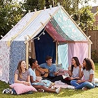 Vista 6 de 6 piezas de clips de madera para jugar para niños, kit de construcción de fuertes Montessori y Waldorf, clips de seda gigantes de madera hechos a