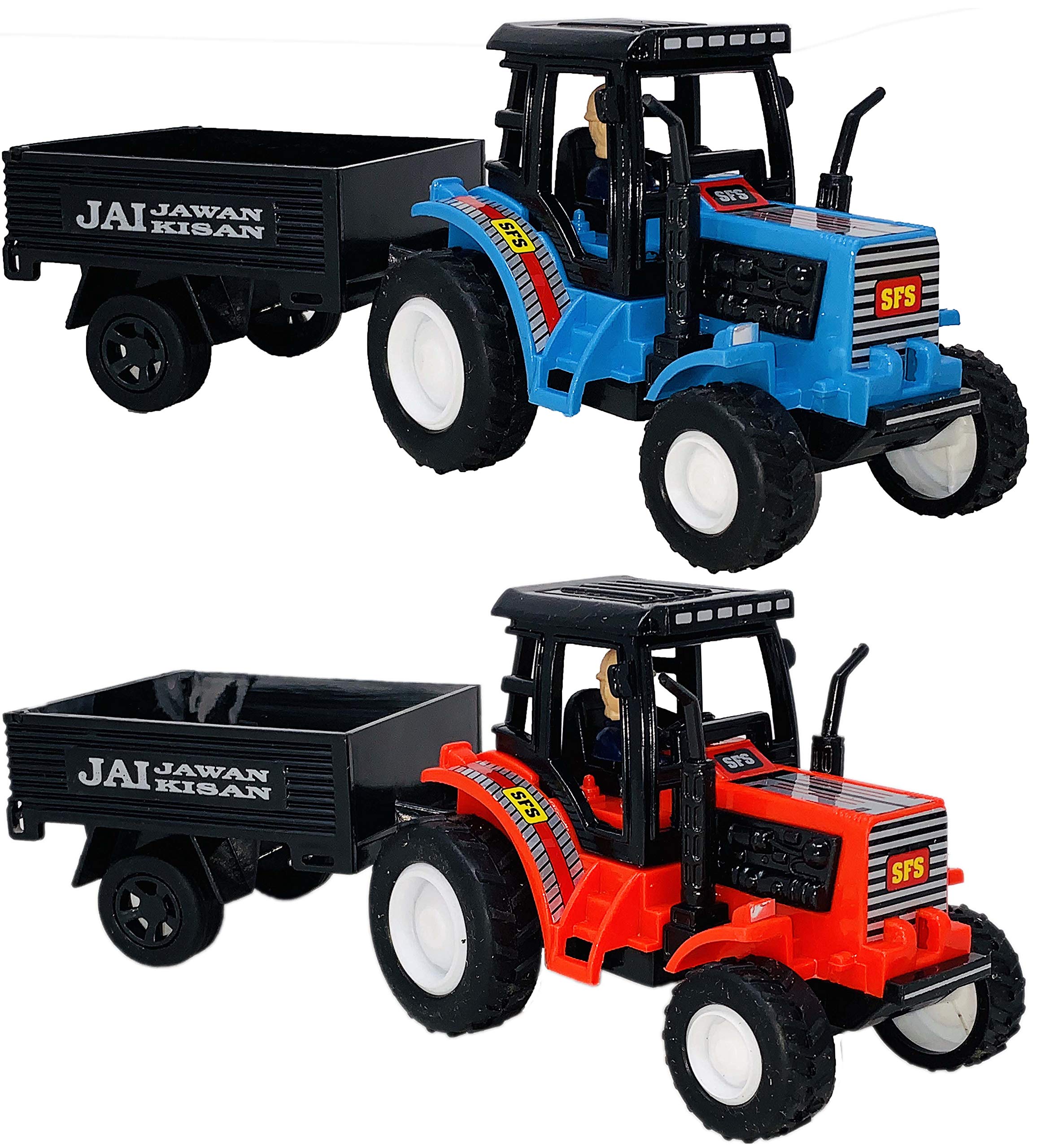 Toyify Plastic Tractor With Trolley Pack Of Black Desertcart