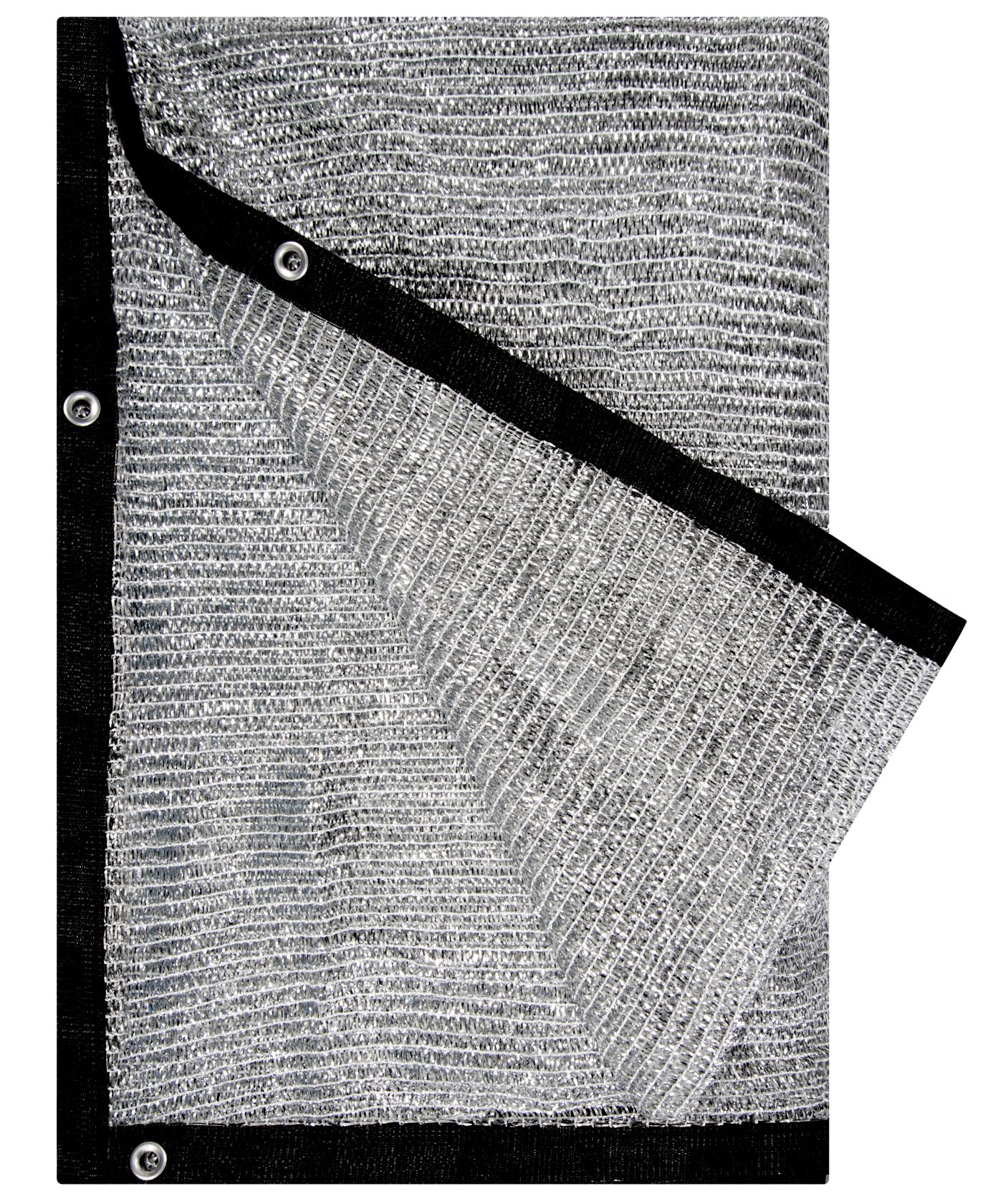 UNIUP 40% Aluminum Foil Shade Cloth, 13 FT x 16 FT with Grommets & Ball Bungees, Heavy-Duty Sun Block Net Versatile Privacy Screen for Patio, Garden,