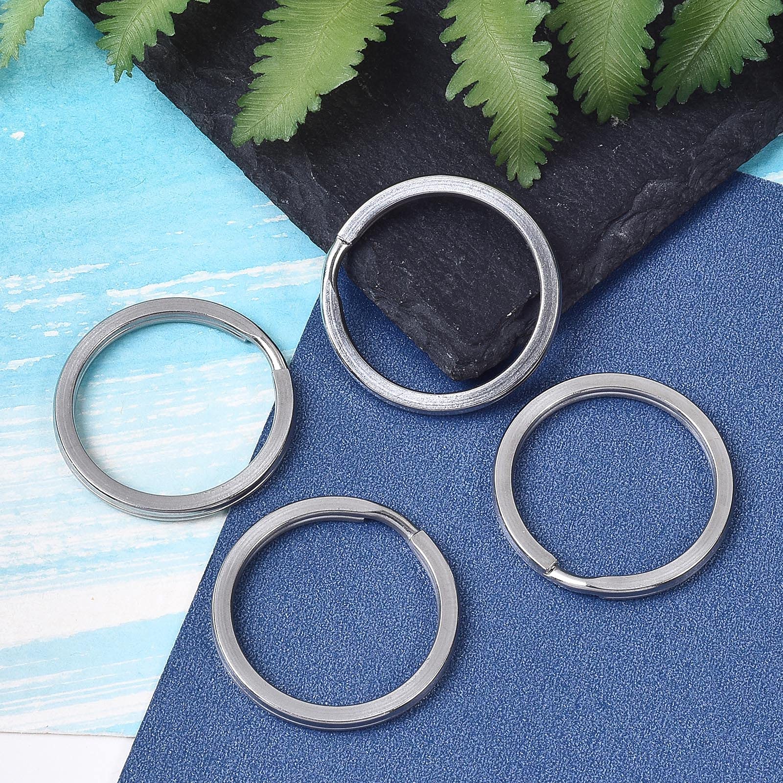 Anelli portachiavi acciaio inossidabile 30mm (100 unità