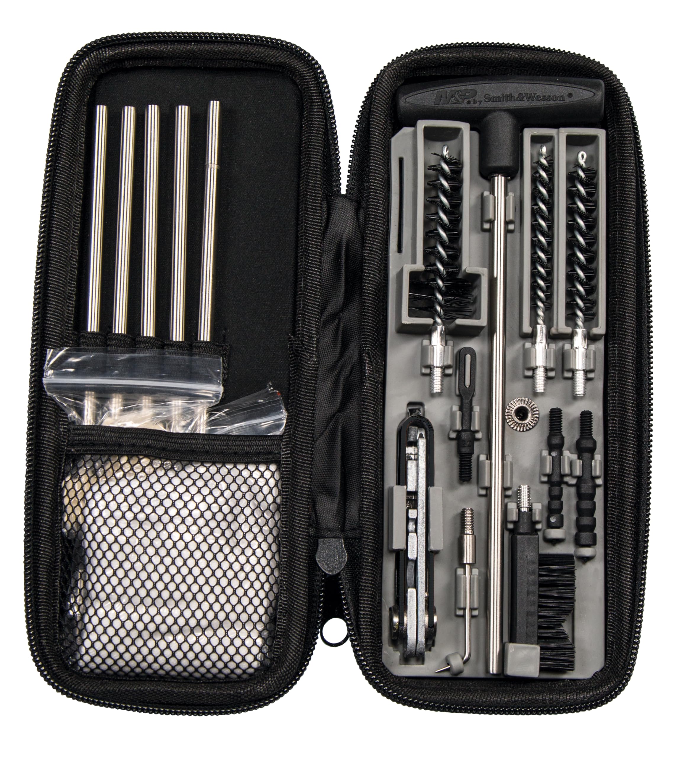 Smith & Wesson Compact Cleaning Kit, Compatible with Rifles, Pistols, and Handguns, for Cleaning, Maintenance, and Gunsmithing