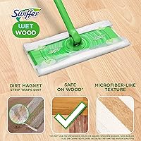 Vista 4 de Swiffer Sweeper Paños húmedos para trapear pisos de madera, 20