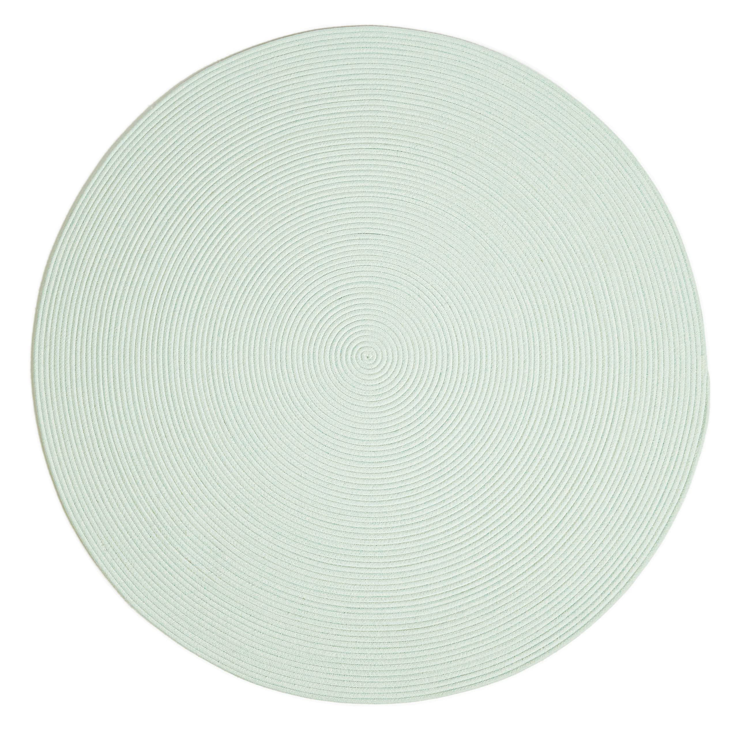 Ocean Home Textile Yıkanabilir Mint Kırçıllı Pamuklu Halı Kilim Ø 120 cm