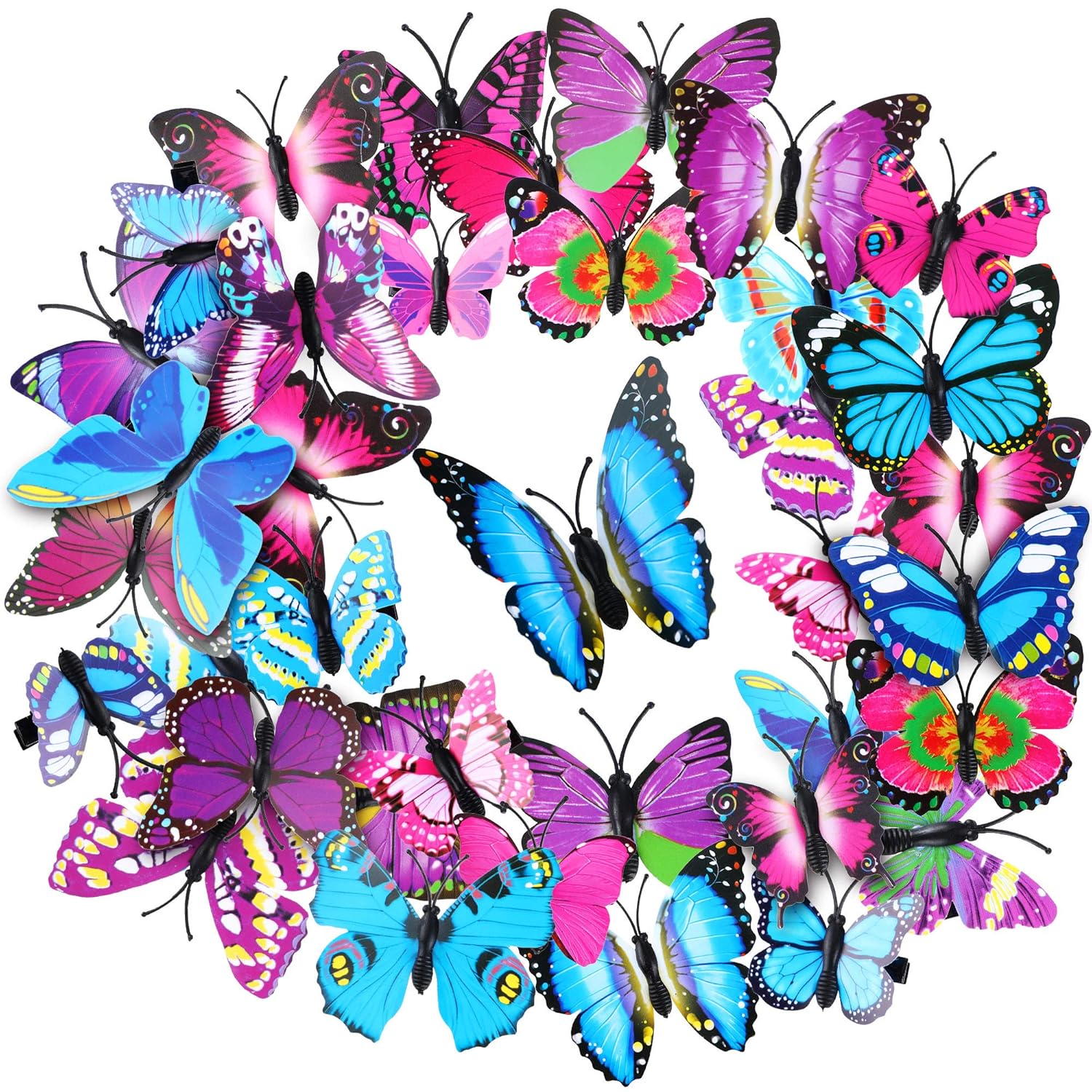 Download Buy 36 Pieces Butterfly Hair Clips Colorful Butterfly Barrettes 3d Valentine S Day Butterfly Hair Clips For Women Party Favors Style 3 Online In Indonesia B07zvrx5gw