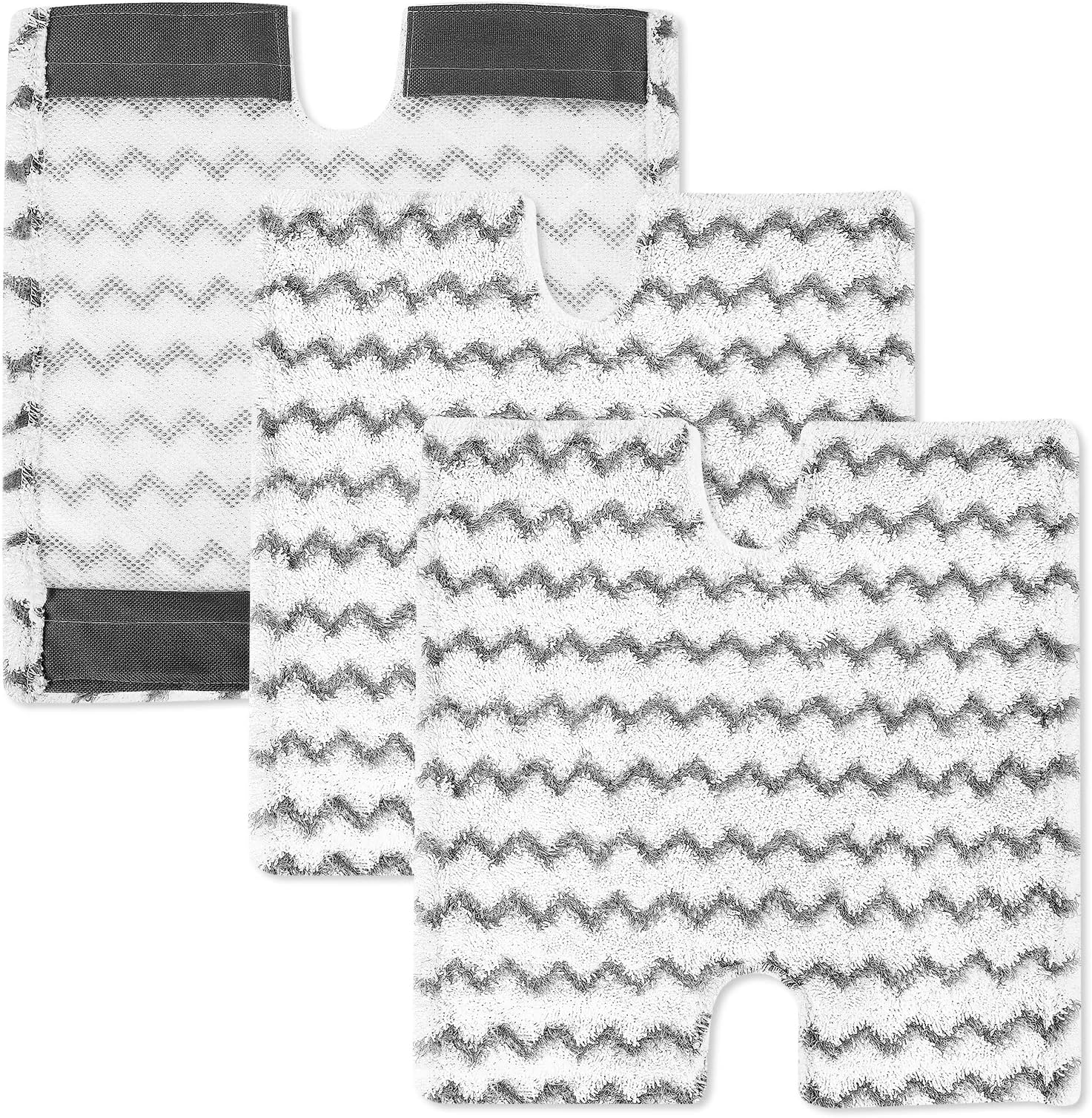 KEEPOW 3 Pack Steam Mop Pads Replacement for Shark Lift-Away & Genius Steam Pocket Mop S3973D S6002 S5003D S6001 S6003 S5001 S5002 S3973WM