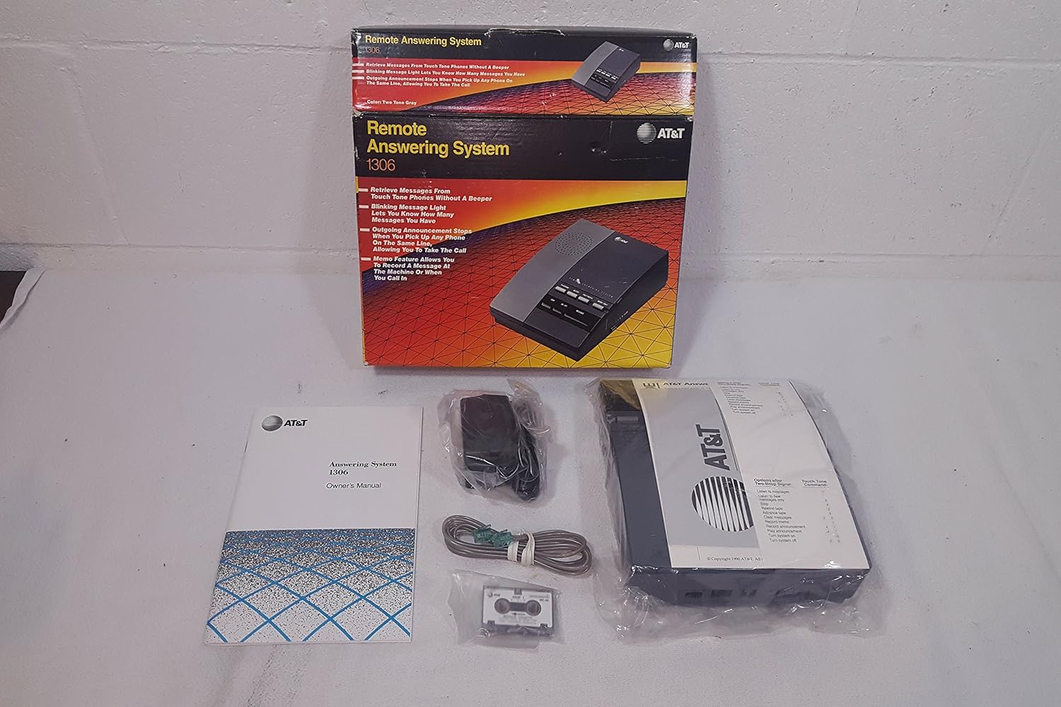 Vintage AT&T Remote Answering Machine 1306 Answering