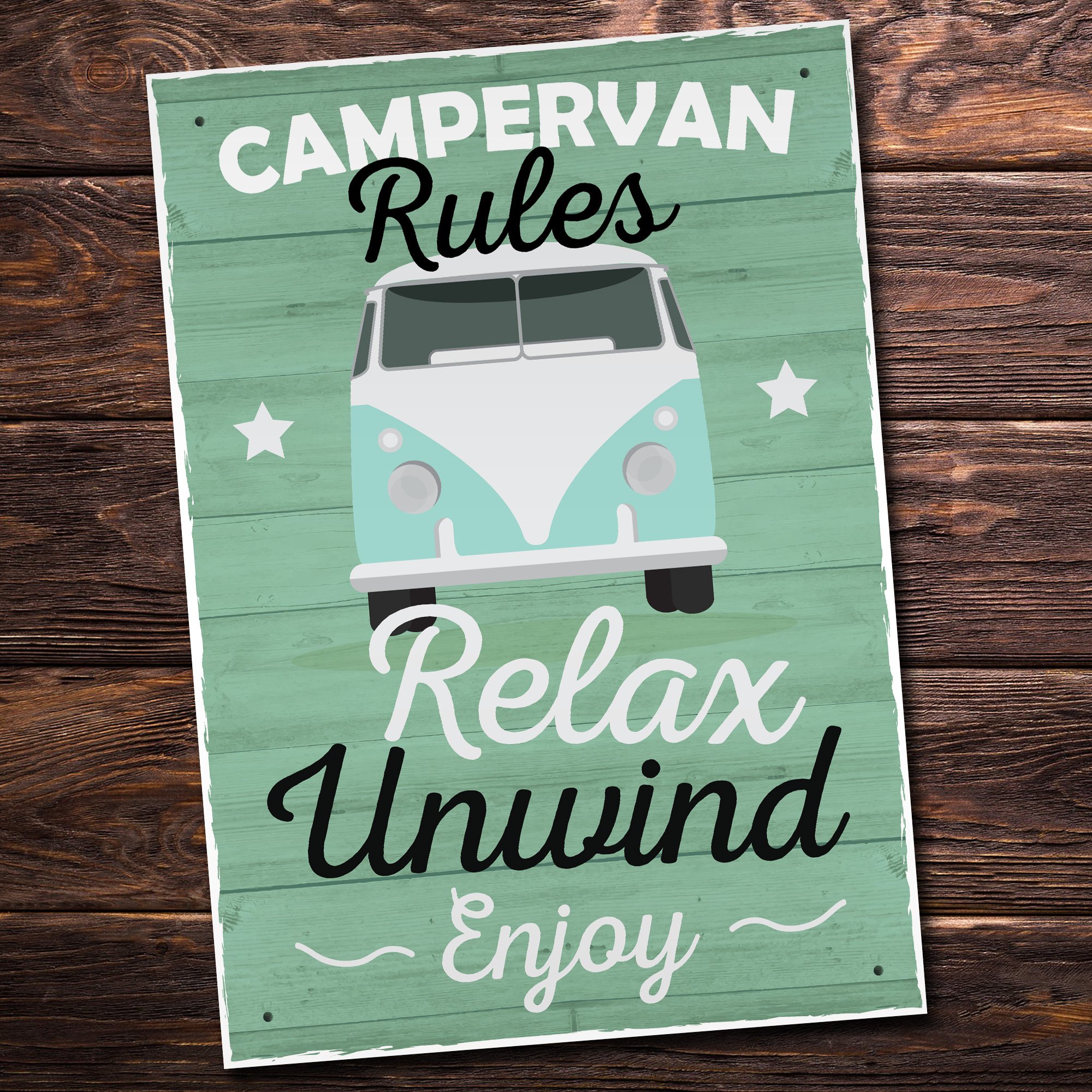 Red Ocean Camper Van Accessories Travel Holiday Novelty Hanging Plaque Birthday Gift Caravan Best Friend Sign
