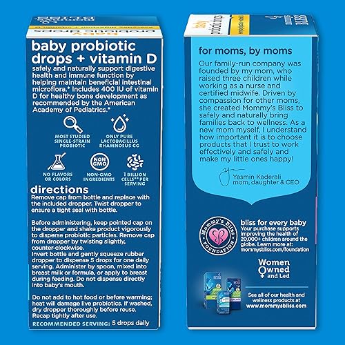 Miniatura 20 de Mommy's Bliss Gripe Water Original - Agua anisada original, 4 fl oz (paquete de 2) con gotas de saúco orgánico para bebé, 3 fl oz (paquete de 1)