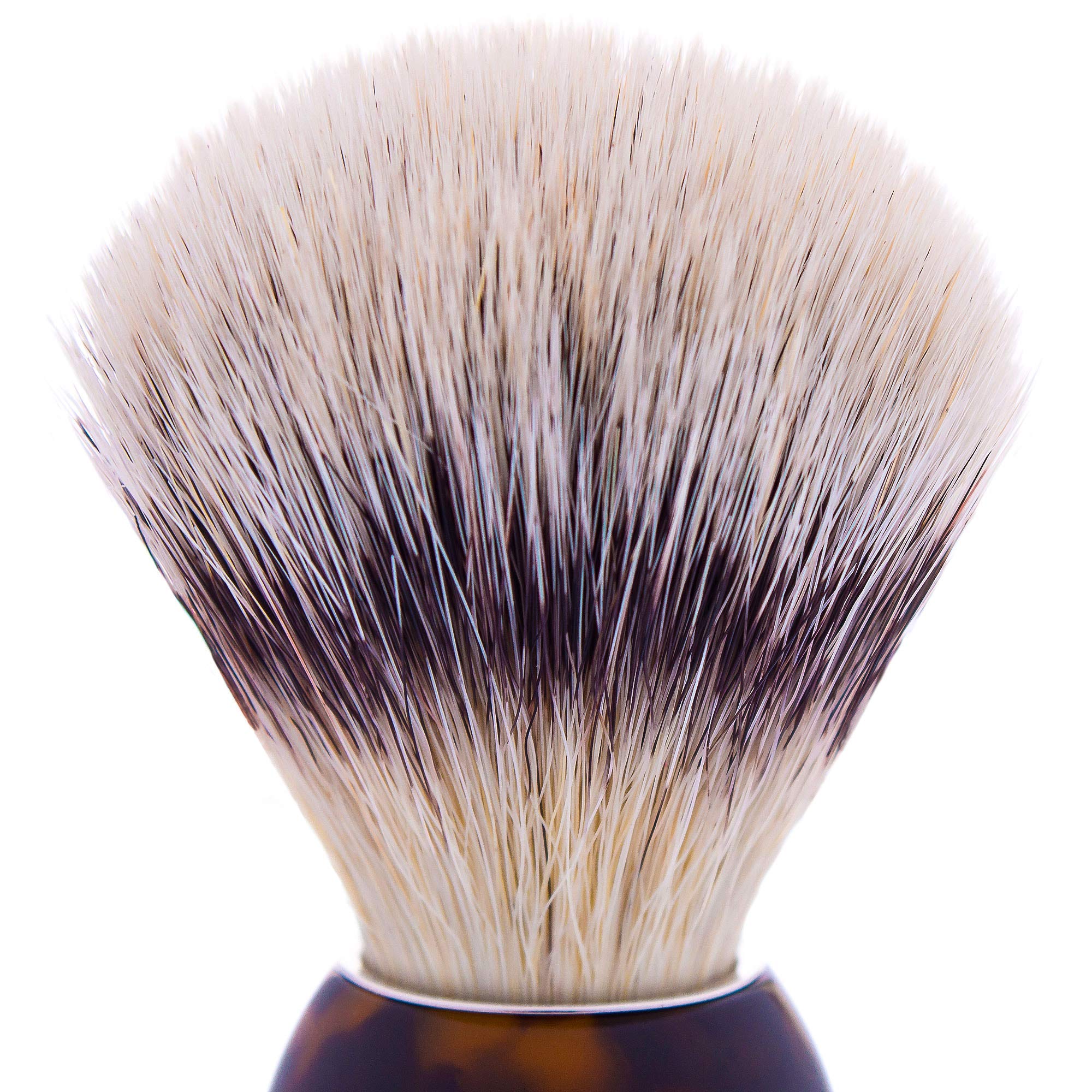 PLISSON - Blaireau Classique - Manche Effet Ecaille et Fibre Blanche - Made In France