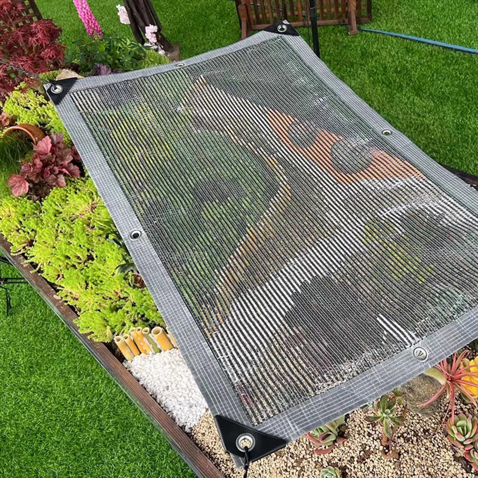 Hochwirksames Sonnenschutztuch aus Aluminiumfolie, 55 % Sonnenschutz, ideal für Balkon, Sukkulenten und Blumen. Halten Sie Ihren Garten im Freien kühl und schattig mit diesem Sommer-Sonnenschutznetz.