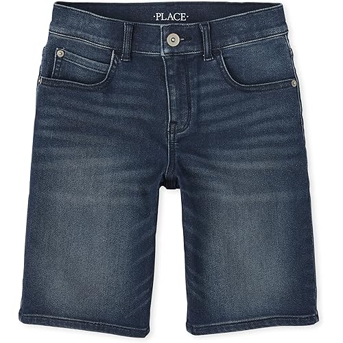 The Children's Place Boys Super-Soft Stretch Denim Shorts