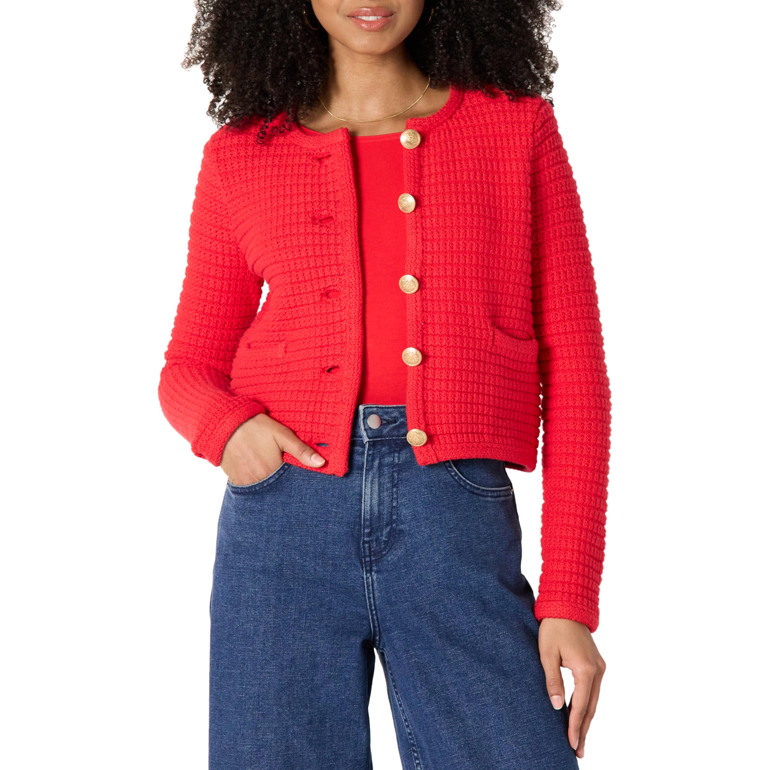 Amazon Essentials Womens Regular-Fit Midweight Cardigan Sweater