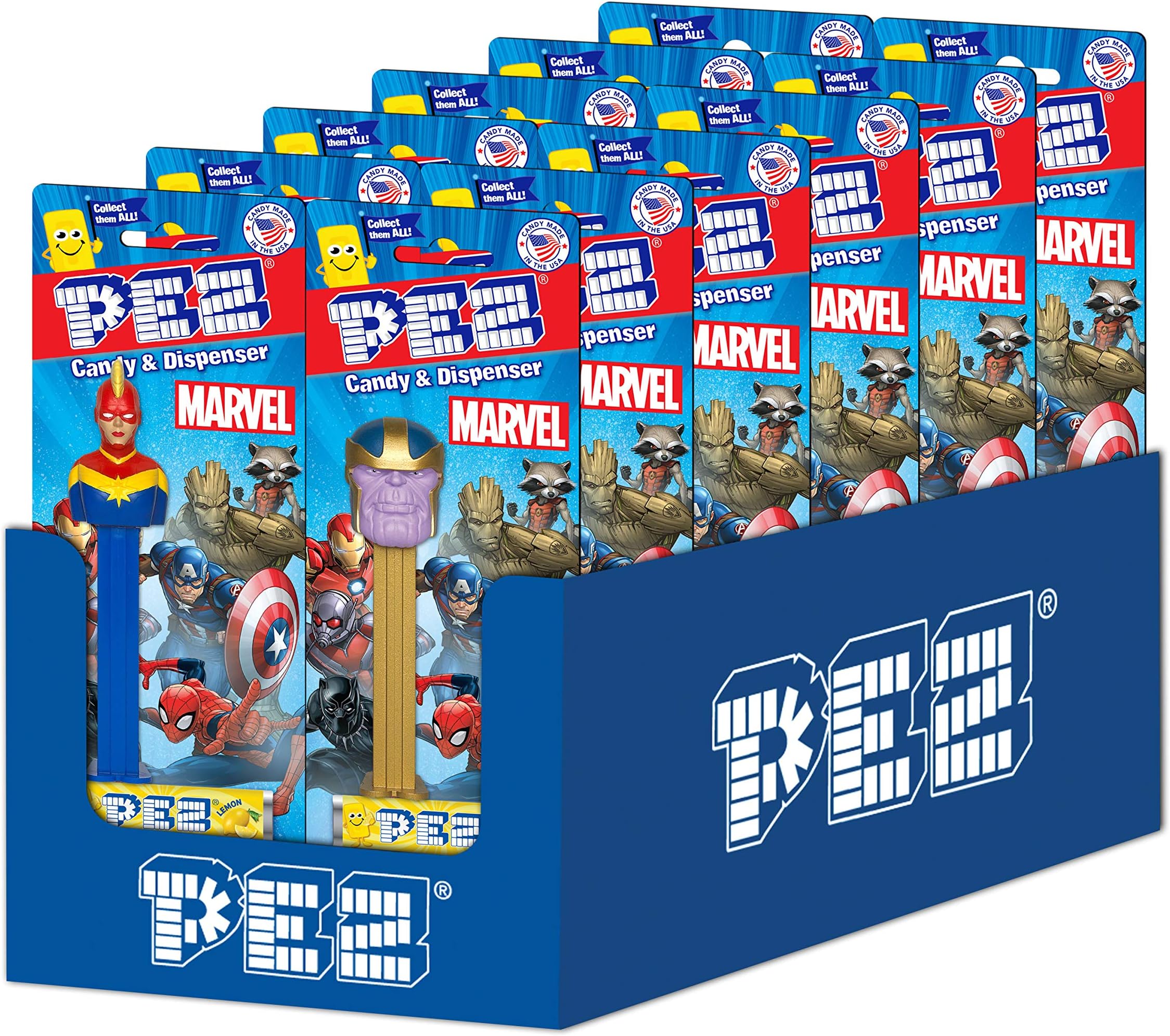 Marvel Superheroes Pez Dispensers (Pack of 12)