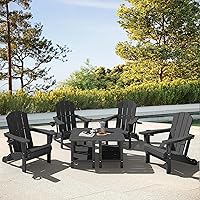 Vista 10 de SERWALL Mesa Adirondack de exterior - Mesa auxiliar gris