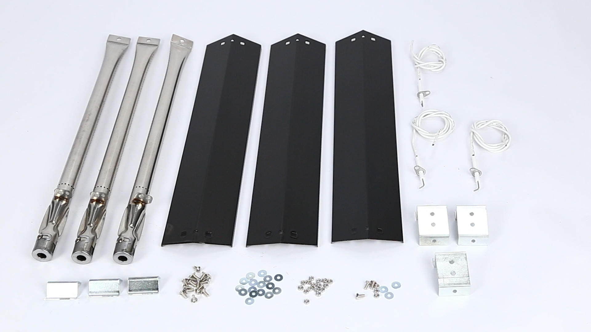 Grill Ersatzteile Set – 3 Edelstahlbrenner & Heizplatten Für Char Griller 5050, 3001 U.a.