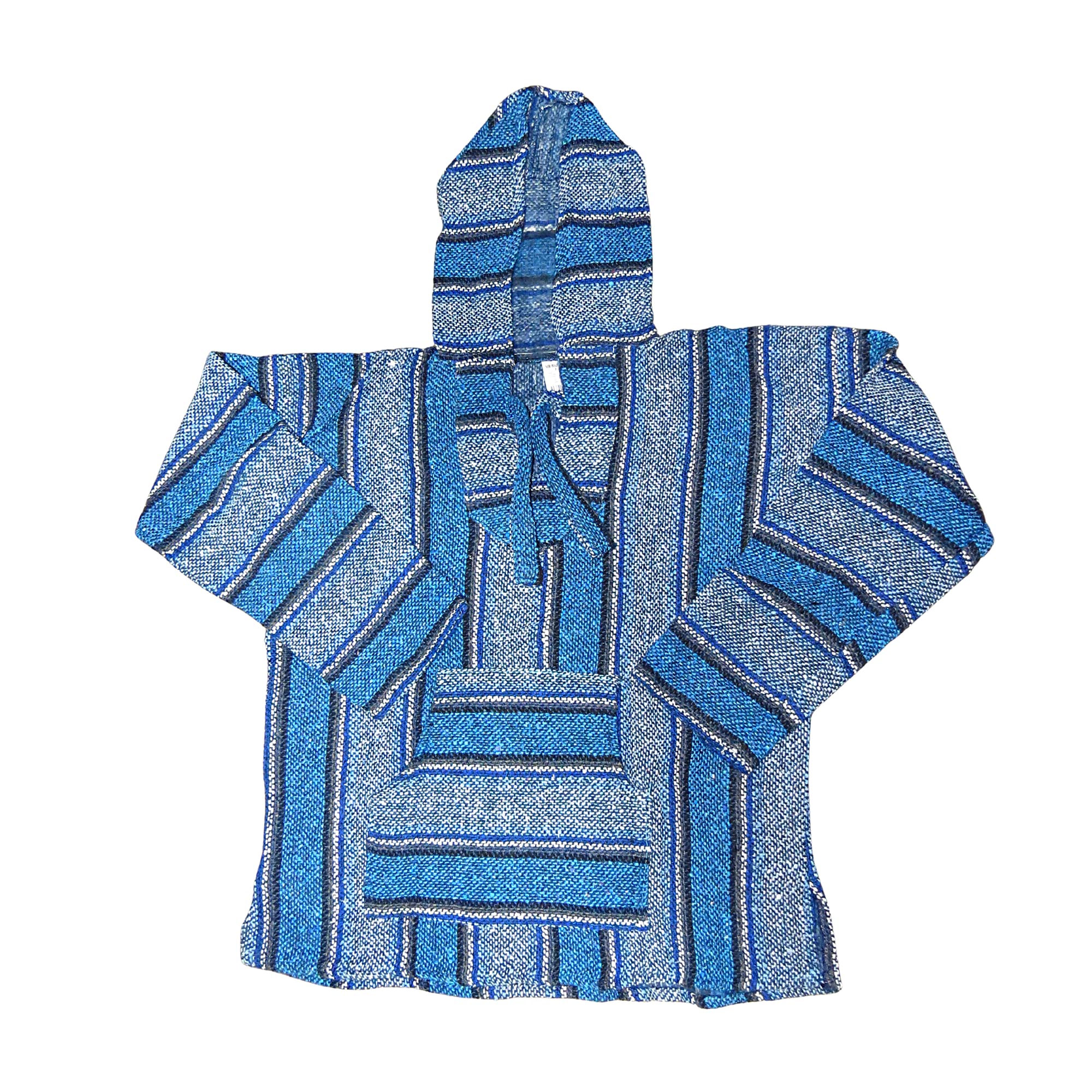 Baja Mexican Pullover Hoodie, Unisex Bohemian Sweatshirt for Men and Women, Authentic Poncho for Fiestas, Assorted Colors