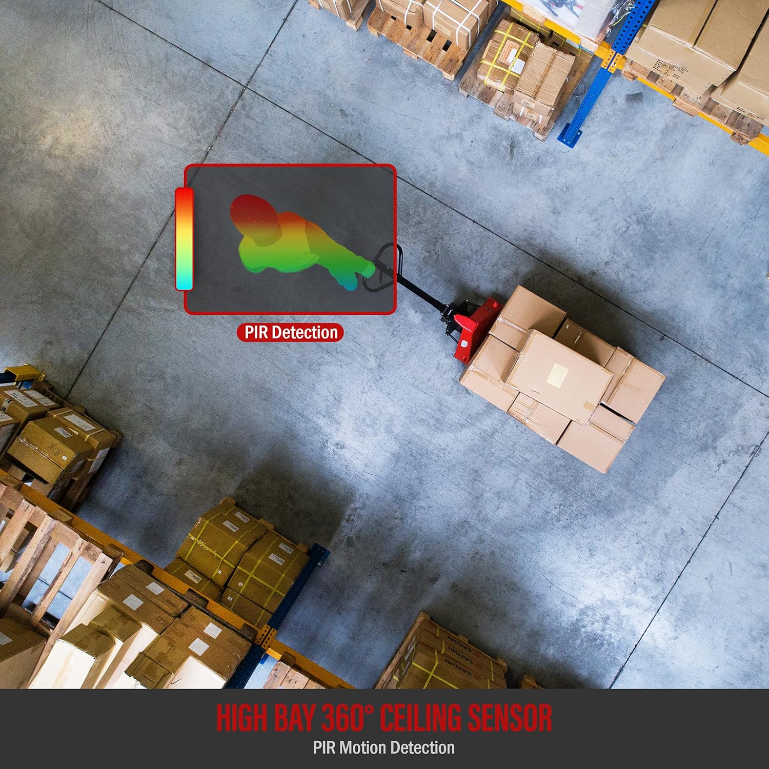 Limited Stock ENERLITES High Bay 360 Degree Passive Infrared (PIR) Ceiling Occupancy Motion Sensor, 1200-2800 sq. ft. Coverage, 120-277VAC, Commercial/Industrial Grade, MPC-50H, 8 Pack