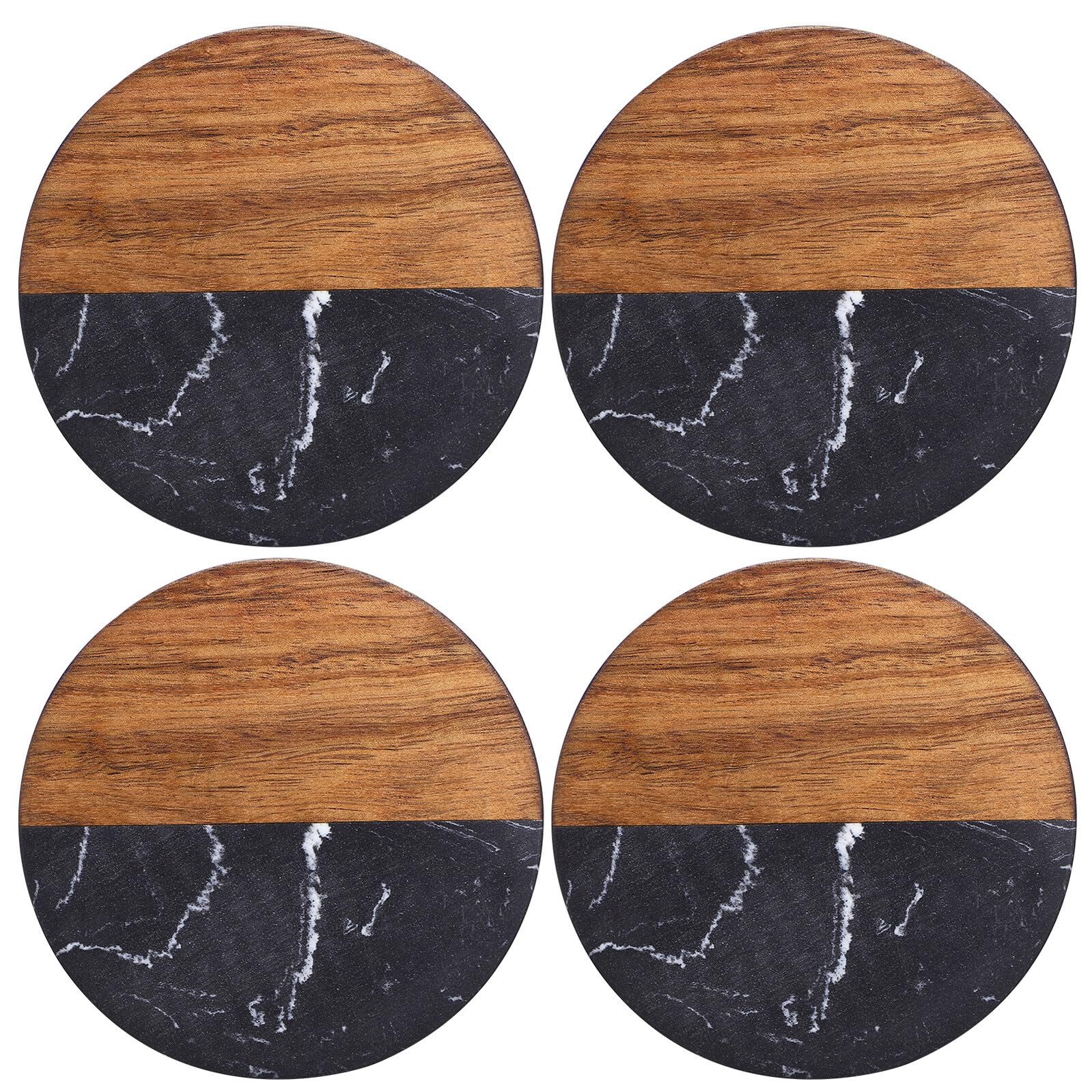 Dessous de verre ronds VANZACK contre les taches de boisson et rayures de table