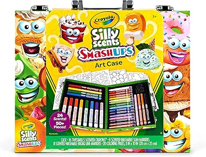 Amazon.com: Crayola Silly Scents Mini Inspiration Art Case Coloring Set ...
