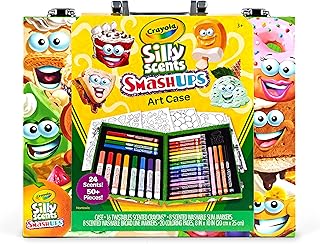 Crayola Silly Scents Mini Inspiration Art Case, Scented Crayons & Markers Set, Art Kit for Kids, Coloring Supplies, Travel Gifts for Kids, Ages 4+