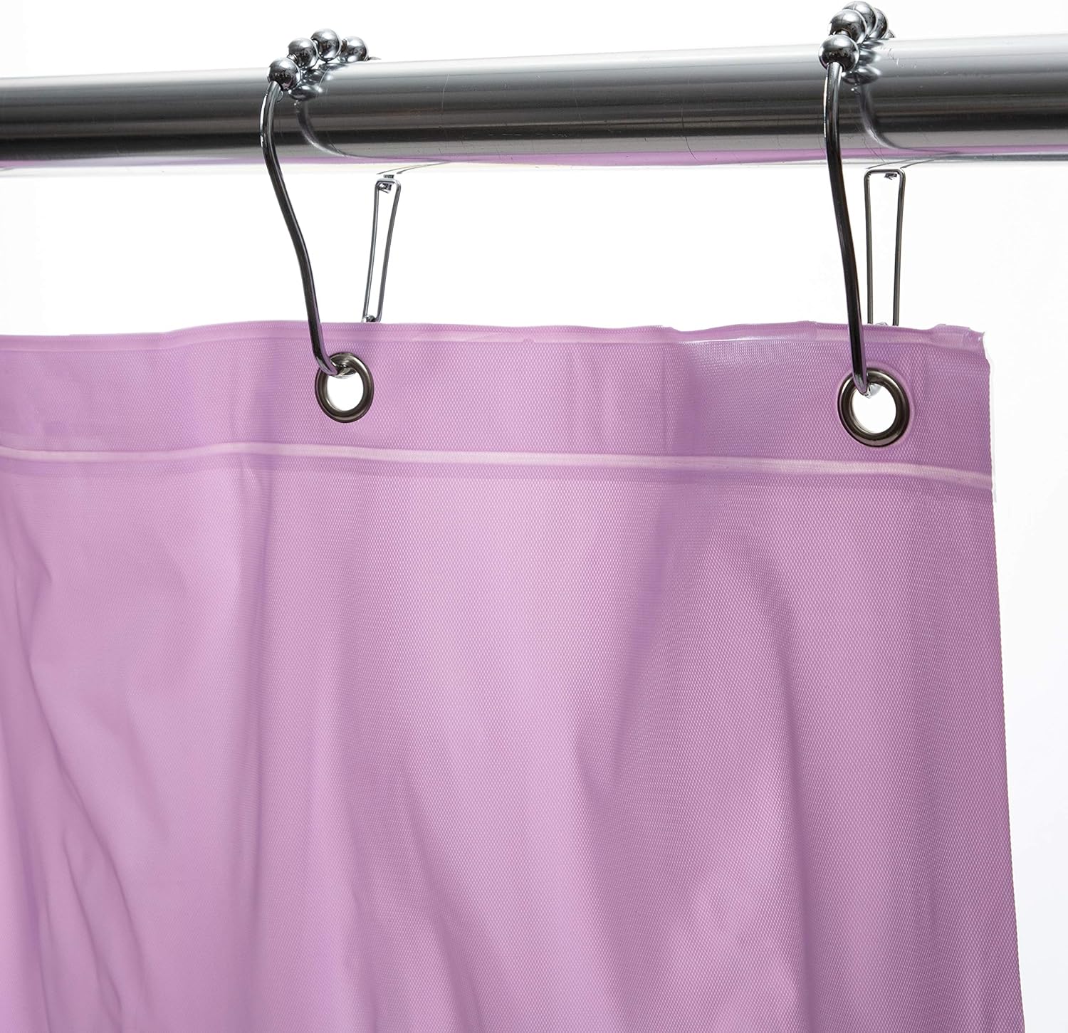 Bath Bliss Heavy Shower Curtain Liner, 12 Rust Resistant Metal Grommets, 3 Weighted Magnet Hem, Lilac, Purple : Home & Kitchen