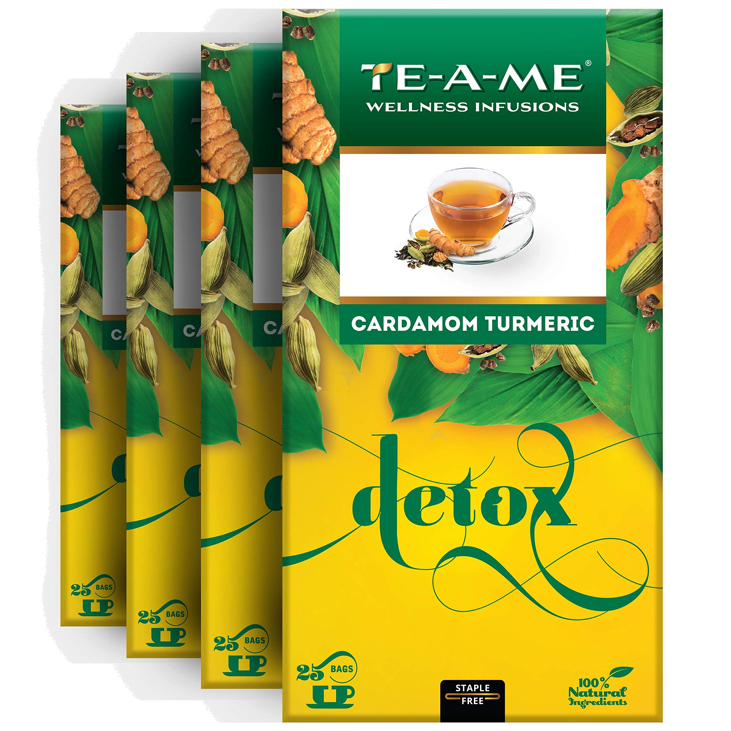 See full amazon price history chart for TE-A-ME Cardamom Turmeric Herbal Tisane (4 Boxes x 25 Infusion Tea Bags =100 Infusion Tea Bags)|Herbal Tea Without Caffeine for Immunity, Well-being with Natural Spices|Cardamom&Turmeric Tea, 549 gram TE-A-ME Cardamom Turmeric Herbal Tisane (4 Boxes x 25 Infusion Tea Bags =100 Infusion Tea Bags)|Herbal Tea Without Caffeine for Immunity, Well-being with Natural Spices|Cardamom&Turmeric Tea, 549 gram (B088FSG32B) Amazon Price History, Amazon Price Tracker