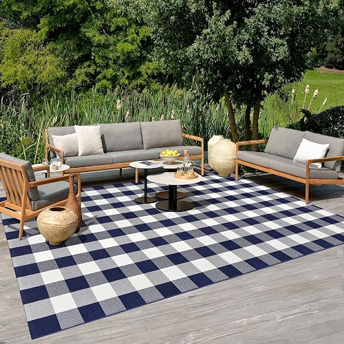 Aoczes Groß Baumwollteppich Waschbar Flachgewebe Teppich Wohnzimmer 150x240 cm K