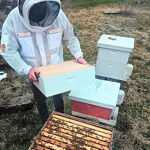 Miniatura 8 de Foxhound Bee Company Sting Stopper Chaqueta de apicultura ventilada con toros extendidos, diseño de suéter rápido, cremalleras superpuestas YKK para