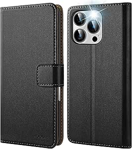 HOOMIL Leder Handyhülle Für IPhone 17 - Klapphülle Mit Kartenfach & Standfunktion