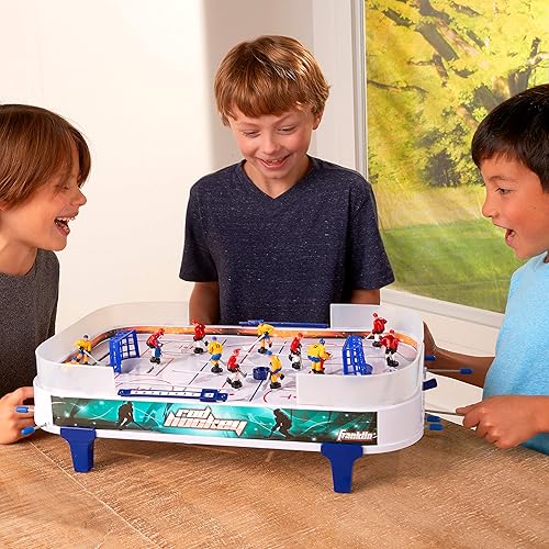Miniatura 6 de Franklin Sports Juego de hockey con barra de mesa juguete de hockey perfecto  juego de gameroom para niños  familia mini tabla de hockey de mesa