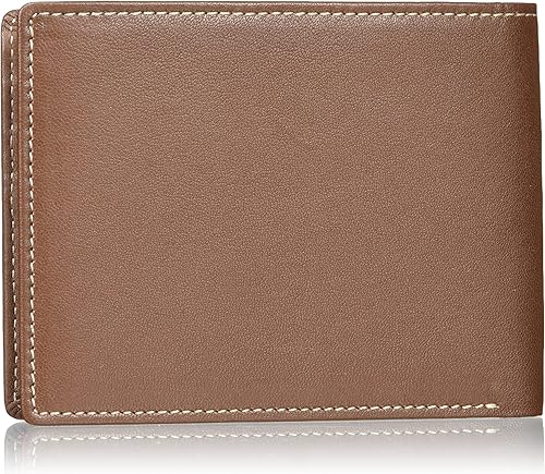 Miniatura 2 de Perry Ellis Cartera de cartera delgada para hombre bi-fold con puntada de contraste RFID