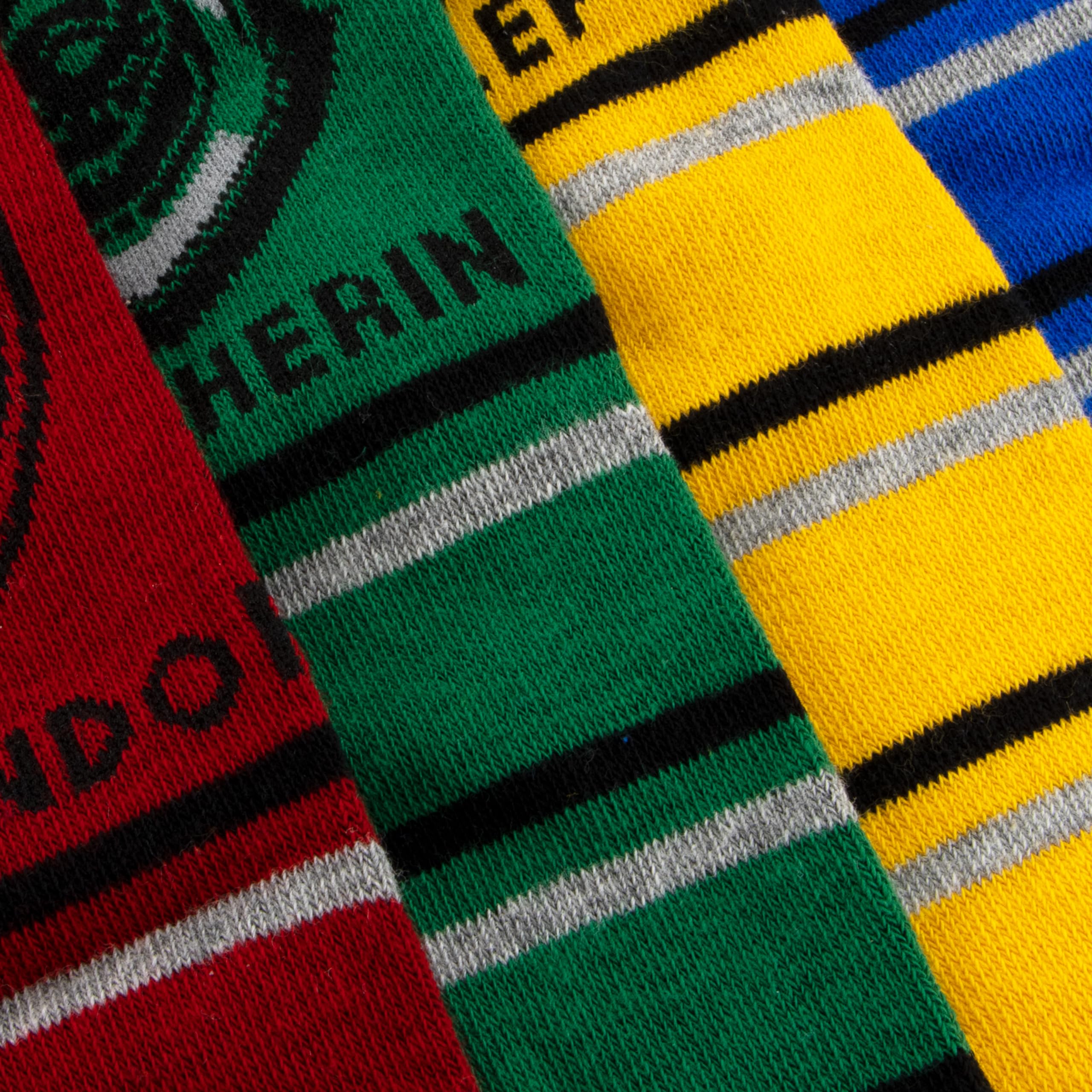 Harry Potter Skarpety 4 Pack | Skarpety Ravenclaw, Hufflepuff, Slytherin, Gryffindor dla dzieci | Chłopięce nietypowe skarpety
