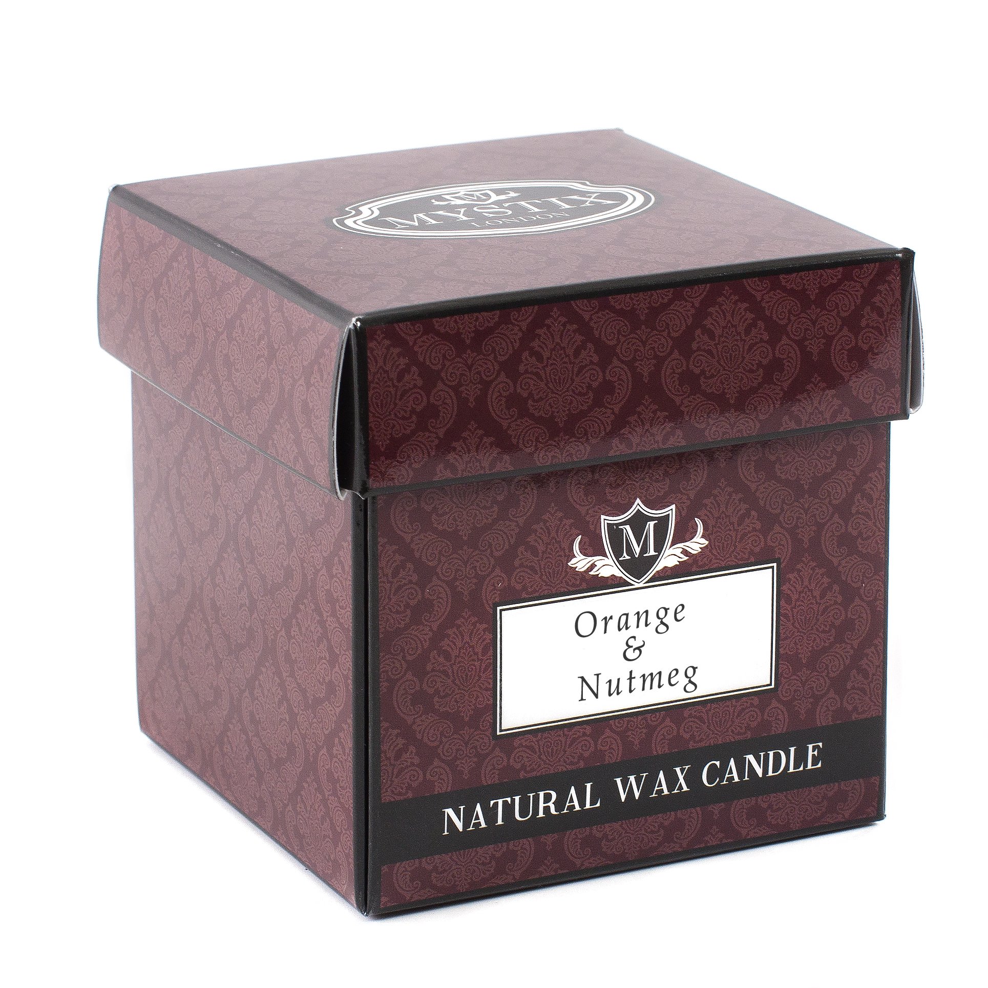 Bougie parfumée orange pour salon et salle de bain Mystix London