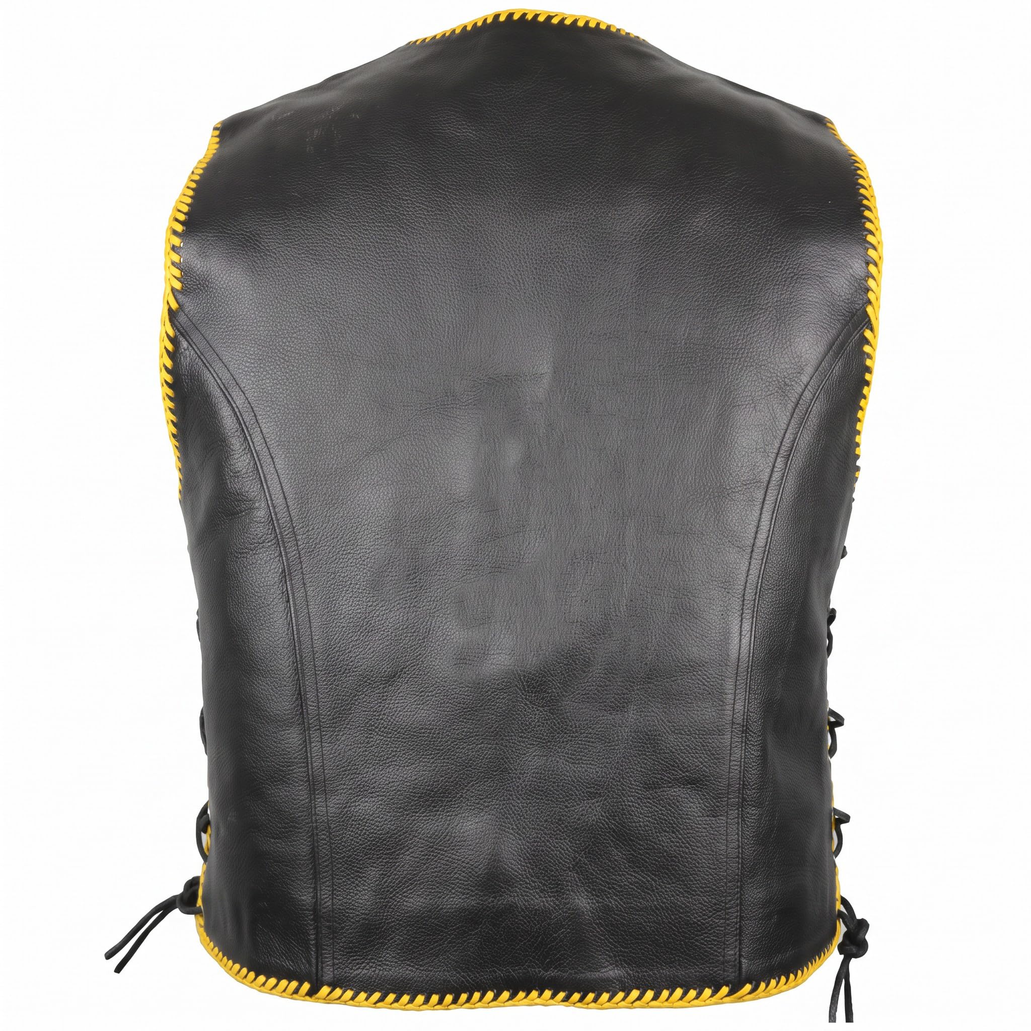 MDM Gilet in Pelle Moto Biker Chopper