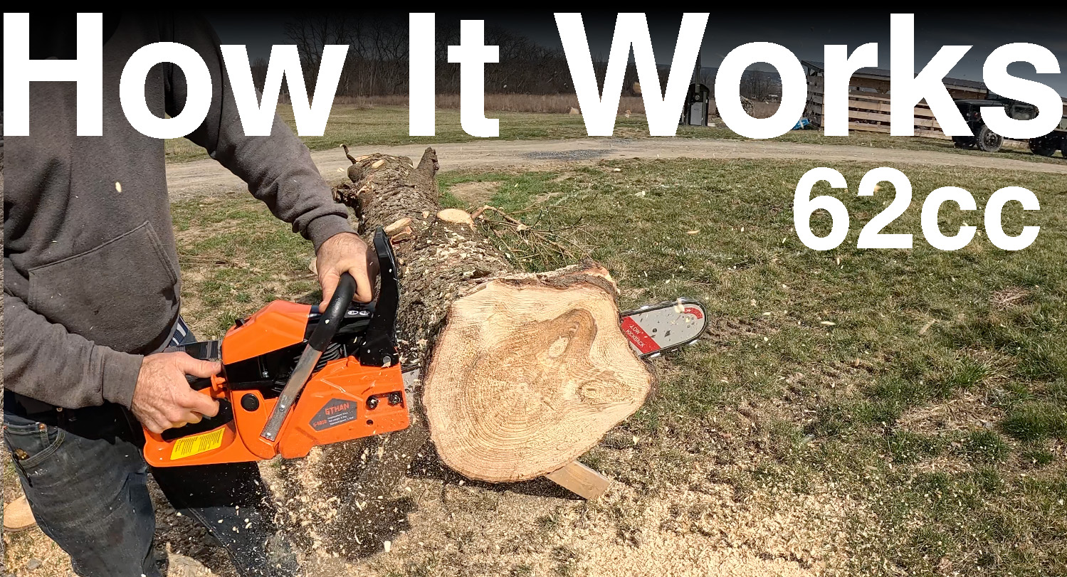 Watch HOW IT WORKS GThan 62cc Gas Chainsaw on Amazon Live