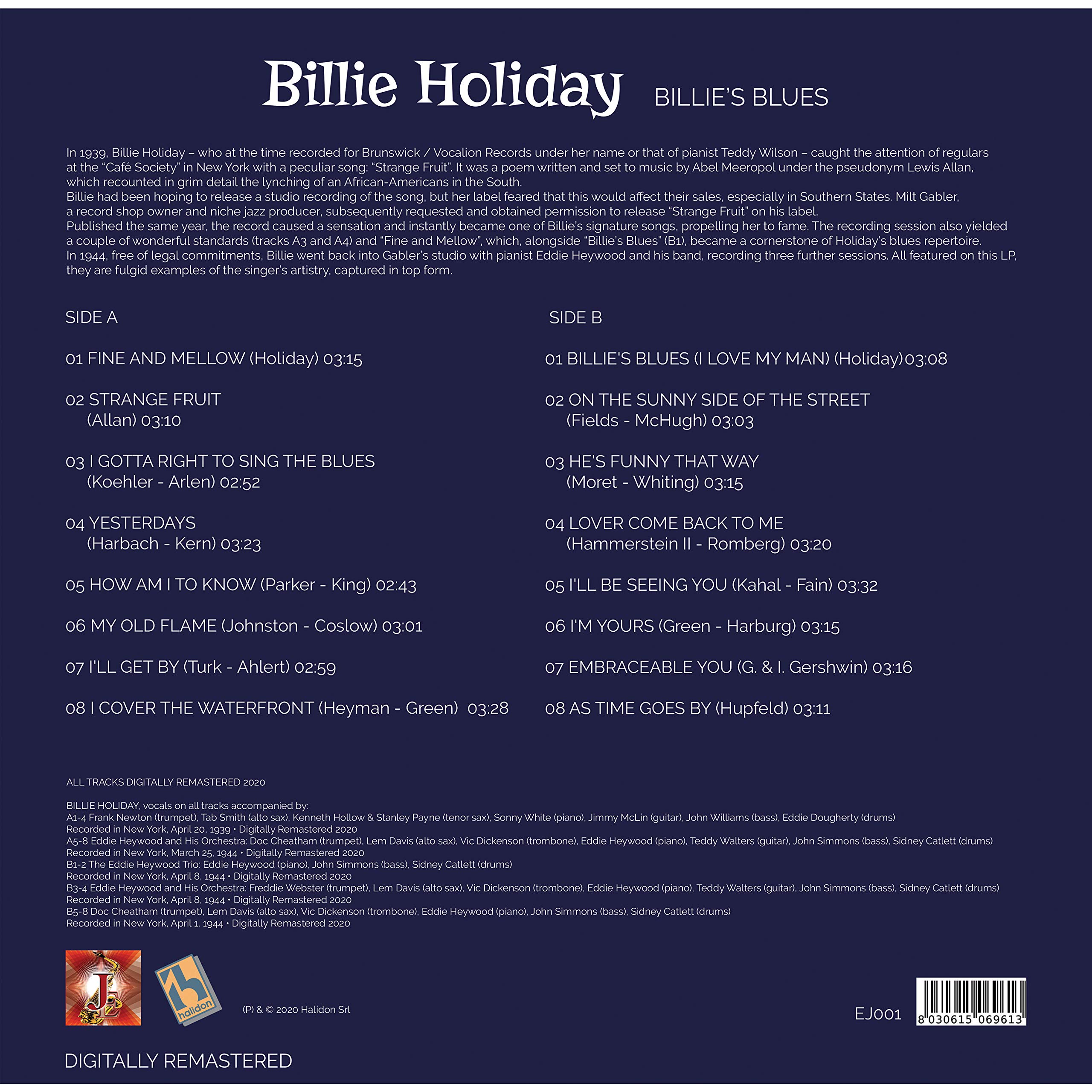 Jazz Vinily Sidney Bechet, Billie Holiday, Miles Davis