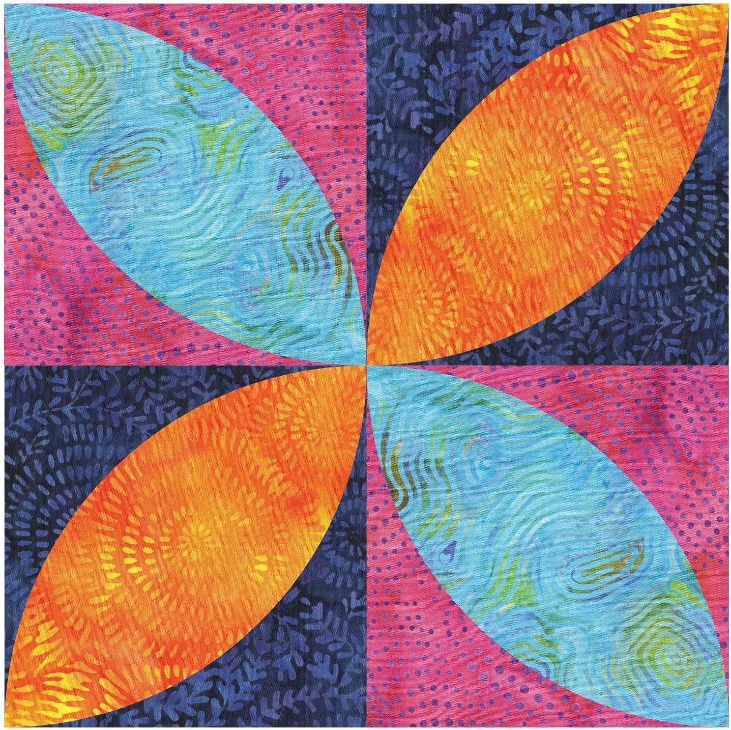 AccuQuilt Orange Peel Go! Fabric Cutting Dies, 4.5" by 4.5"