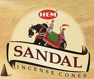 Sandal (Sandalwood) - Case of 12 Boxes, 10 Cones Each - Hem Incense