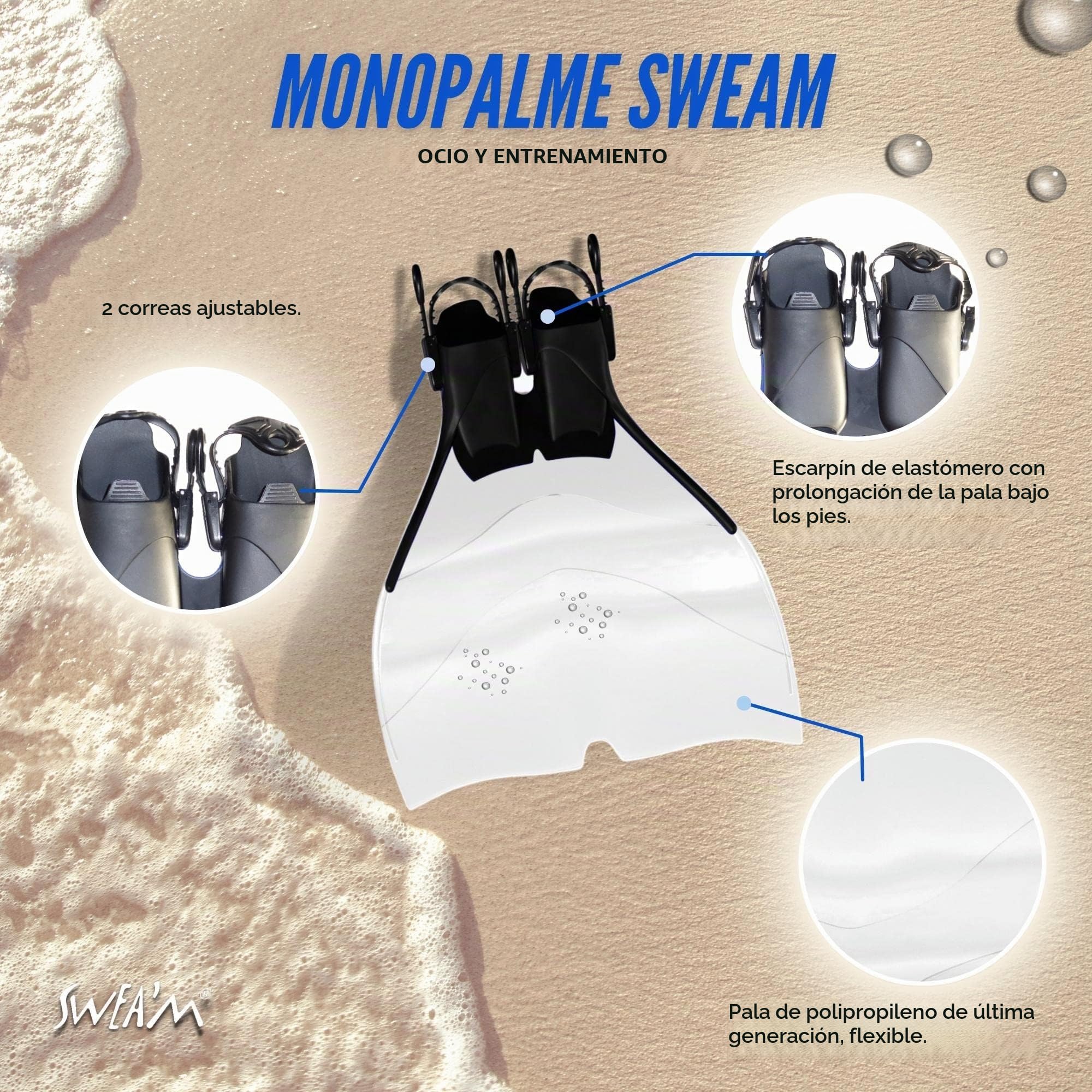 Sweam - Monoaleta Regulable 39-43 Translucida