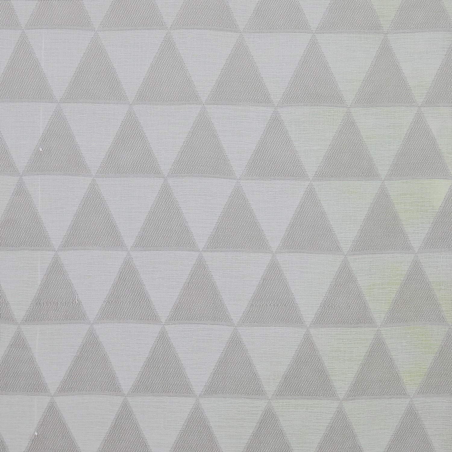 Nowoczesna lniana roleta rzymska z oczkami, bez wiercenia, wzór trójkąta, 60 x 140 cm