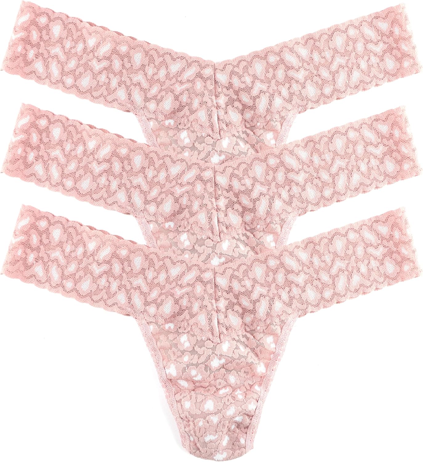 hanky panky - Daily Lace Low Rise Thongs for Women | 3 pack | Comfortable Seamless Underwear Lingerie | One Size (2-12)