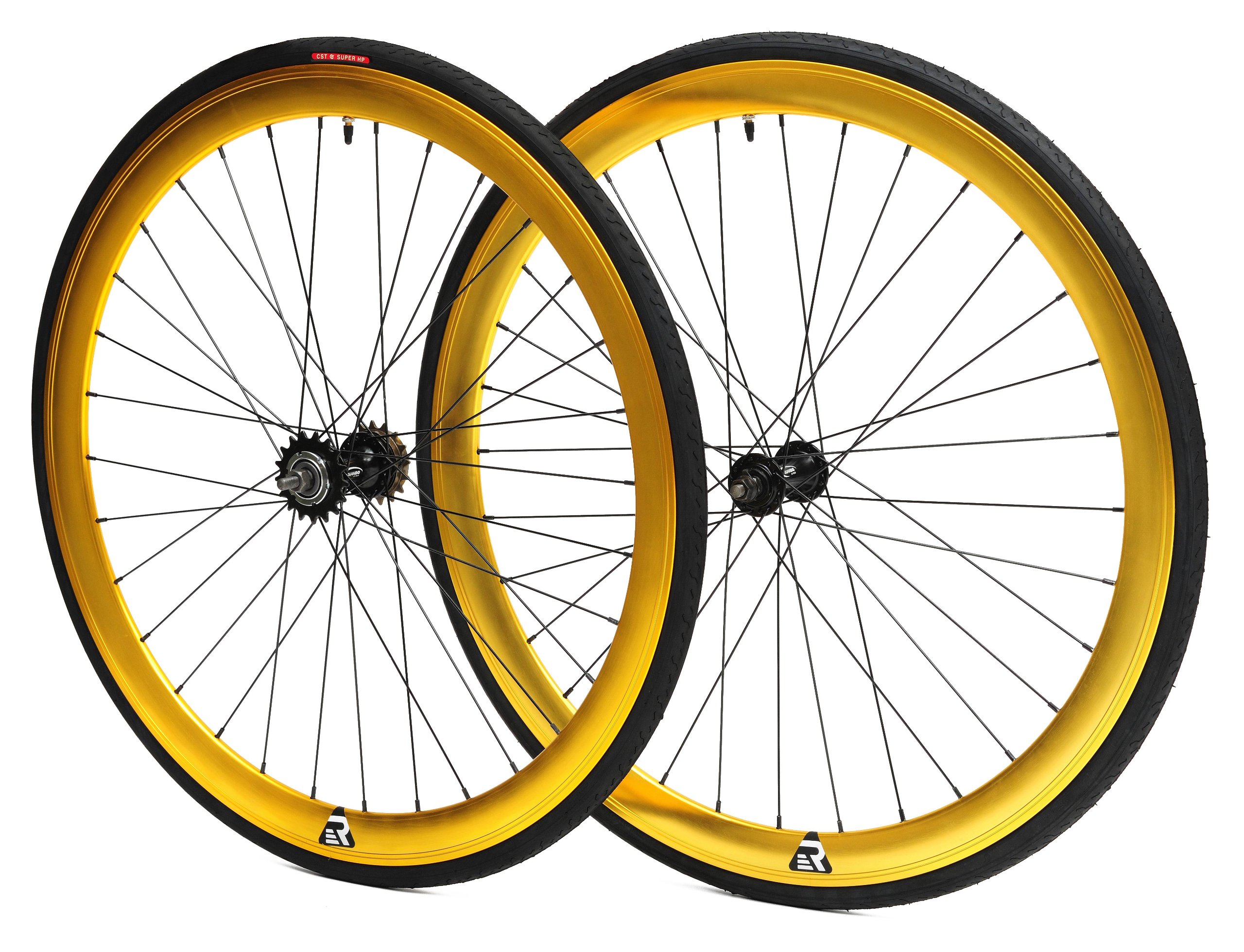 Retrospec Bicycles Super Deep-V Wheels with CST Tires (700C x 23)