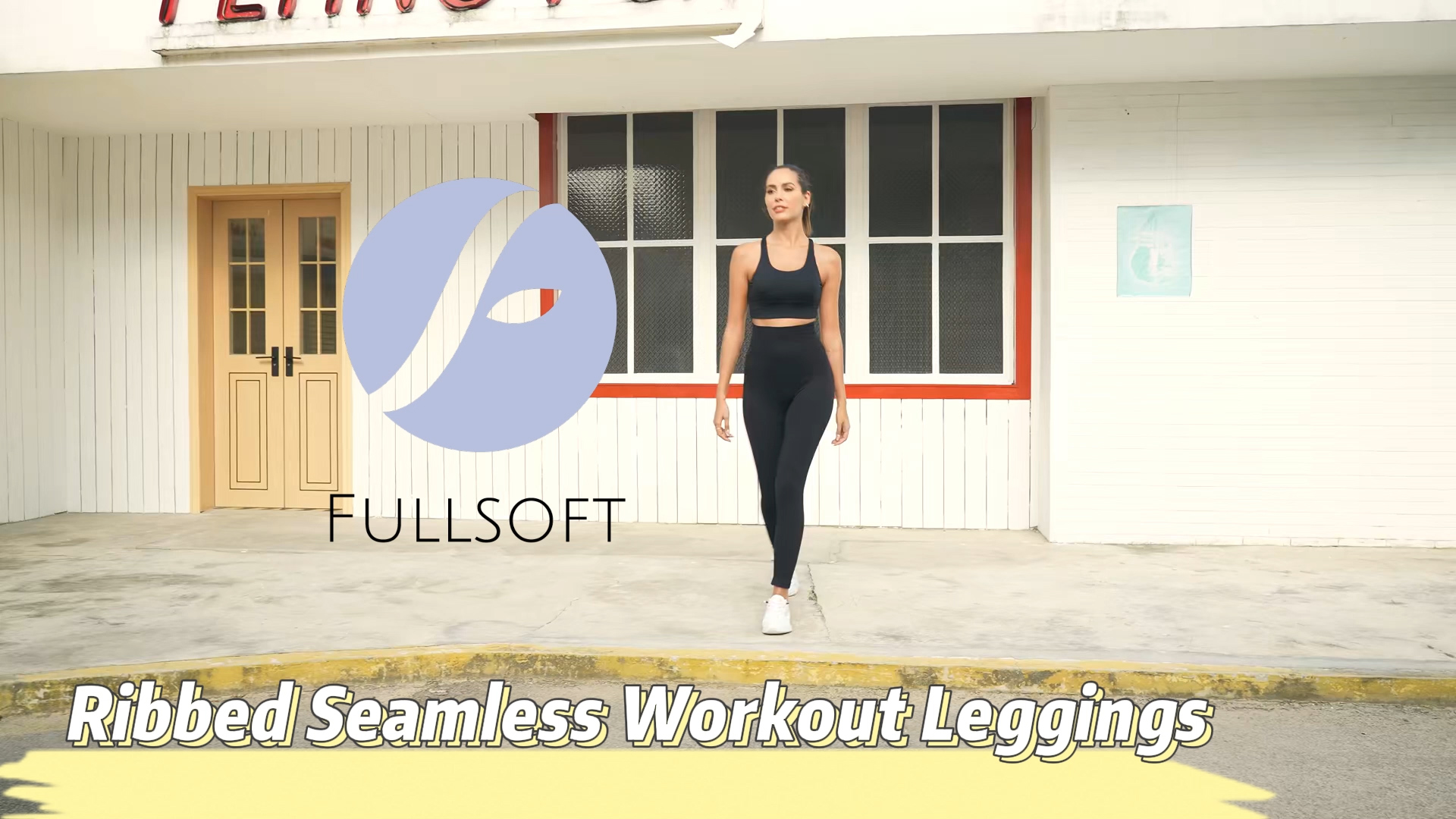 Ribbed Seamless Workout Leggings for Women